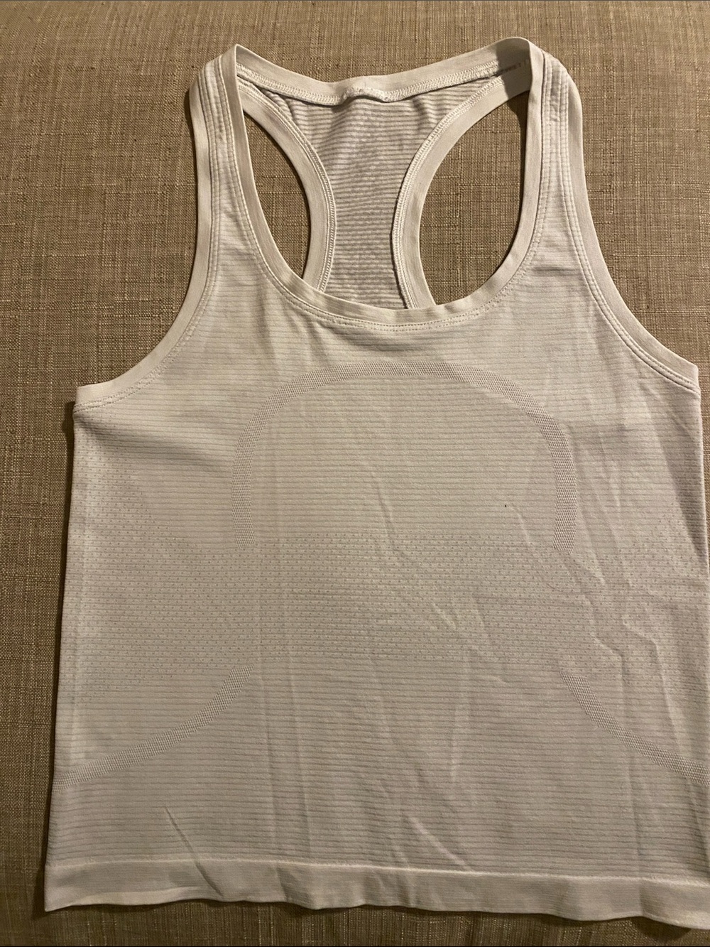 Lululemon light stripe textured Racerback Tank Top
